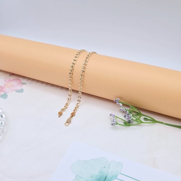 Chunky Rose Gold Chain Necklace for Women, 19.7 Inch Stylish Look, XPNL0030 - Picture 11 of 12